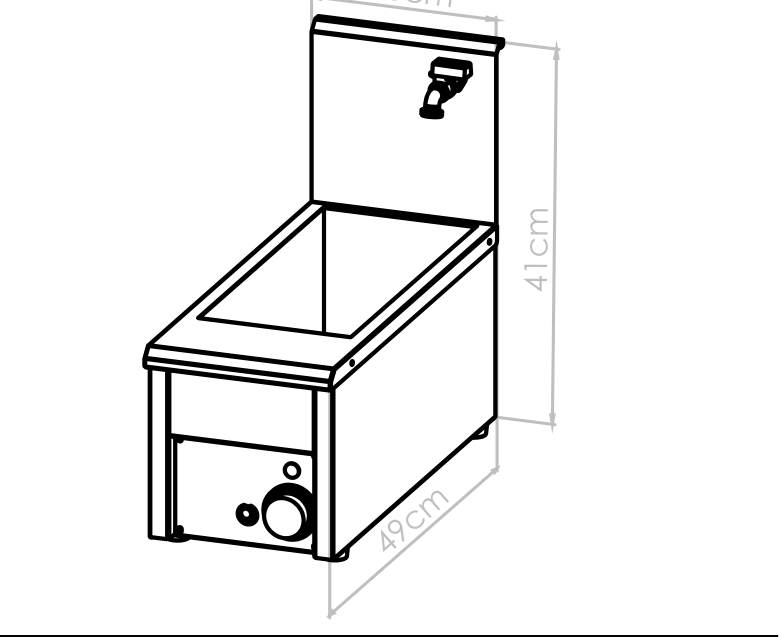 Diagrama técnico de Cuccipasta 8 lt