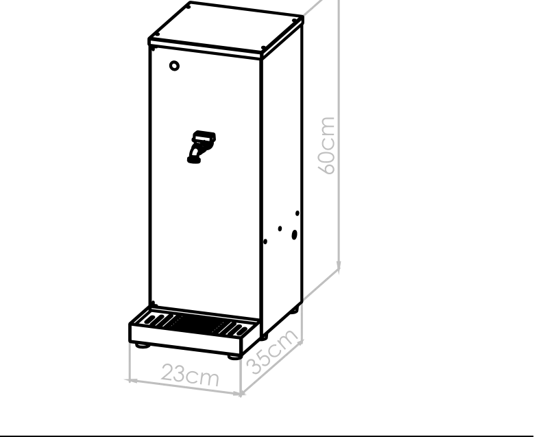 Diagrama técnico de Dispenser continuo